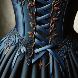 Lacet Bleu Indigo plat Ciré Coton Au Mètre pour Loisirs Créatifs