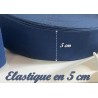 Elastique Bleu Navy Plat Souple En 5 Cm Au Mètre A Coudre  Pour Ceintures Loisirs Créatifs La Customisations.