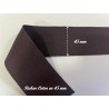 Ruban Sergé Marron Aubergine En 45 mm Coton Au Mètre En Grande Largeur A Coudre Pour Loisirs Créatifs Et Décorations.
