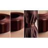 Ruban Sergé Marron Aubergine En 45 mm Coton Au Mètre En Grande Largeur A Coudre Pour Loisirs Créatifs Et Décorations.