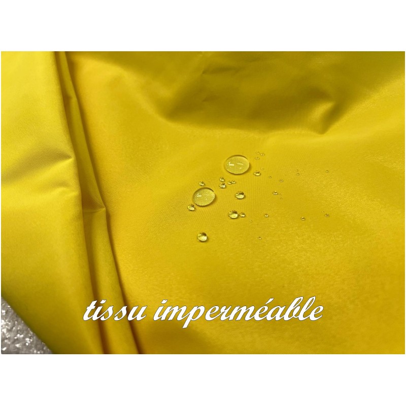 Tissu imperméable Jaune Au mètre