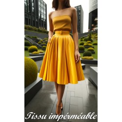 Tissu imperméable Jaune Au mètre Couture.