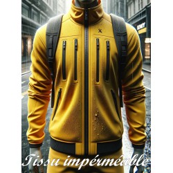 Tissu imperméable Jaune Au mètre Couture.