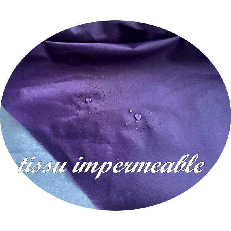Tissu imperméable Violet Au Mètre Couture
