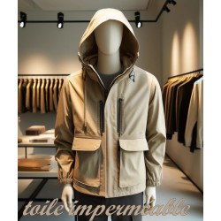 Tissu Toile imperméable Beige Au Mètre Couture