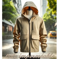 Tissu Toile imperméable Beige Au Mètre Couture