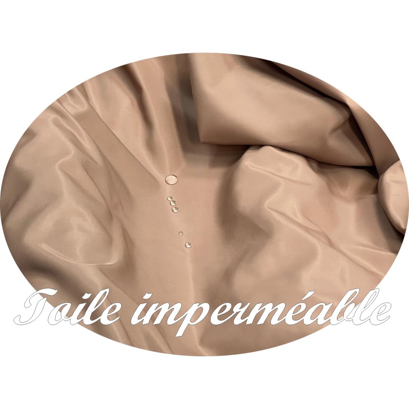 Tissu Toile imperméable Beige Au Mètre Couture