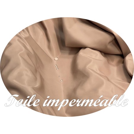 Tissu Toile imperméable Beige Au Mètre Couture