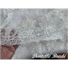 Dentelle Brodé Blanche Au Mètre Couture Pour Mariage et Cérémonie.. "White Embroidered Lace : Sewing for Wedding and Ceremony"