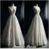 Dentelle Brodé Blanche Au Mètre Couture Pour Mariage et Cérémonie.. "White Embroidered Lace : Sewing for Wedding and Ceremony"
