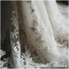 Dentelle Brodé Blanche Au Mètre Couture Pour Mariage et Cérémonie.. "White Embroidered Lace : Sewing for Wedding and Ceremony"
