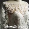 Dentelle Brodé Blanche Au Mètre Couture Pour Mariage et Cérémonie.. "White Embroidered Lace : Sewing for Wedding and Ceremony"