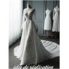 Dentelle Brodé Blanche Au Mètre Couture Pour Mariage et Cérémonie.. "White Embroidered Lace : Sewing for Wedding and Ceremony"