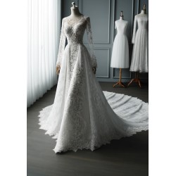 Dentelle Brodé Blanche Au Mètre Couture Pour Mariage et Cérémonie.. "White Embroidered Lace : Sewing for Wedding and Ceremony"