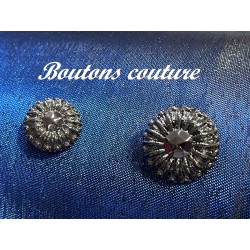 Boutons de Couture Gris en diametre 25 mm Pour Vestes Tailleurs : Chic et Pratique