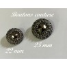 Boutons de Couture Gris en diametre 25 mm Pour Vestes Tailleurs : Chic et Pratique