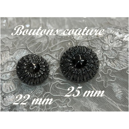 Boutons de Couture Gris en diametre 25 mm Pour Vestes Tailleurs : Chic et Pratique