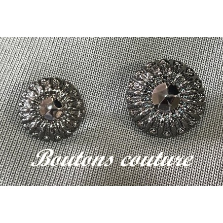 Boutons de Couture Gris en diametre 30 mm Pour Vestes Tailleurs : Chic et Pratique
