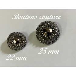 Boutons de Couture Gris en diametre 30 mm Pour Vestes Tailleurs : Chic et Pratique