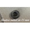 Boutons à Coudre en Métal Gris Foncé à Deux Trous : Élégance Intemporelle