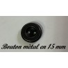 Boutons à Coudre en Métal Gris Foncé à Deux Trous : Élégance Intemporelle
