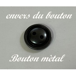 Boutons à Coudre en Métal Gris Foncé à Deux Trous : Élégance Intemporelle
