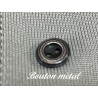 Boutons à Coudre en Métal Gris Foncé à Deux Trous : Élégance Intemporelle
