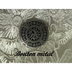 Boutons à Coudre en Métal Argent Vieilli Ornés de Motifs pour Sublimer vos Créations : Élégance Vintage