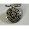 Boutons à Coudre en Métal Argent Vieilli Ornés de Motifs pour Sublimer vos Créations : Élégance Vintage