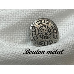 Boutons à Coudre en Métal Argent Vieilli Ornés de Motifs pour Sublimer vos Créations : Élégance Vintage