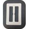 Boucle Ceinture Rectangle Blanche A Coudre.