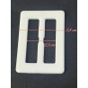 Boucle Ceinture Rectangle Blanche A Coudre.
