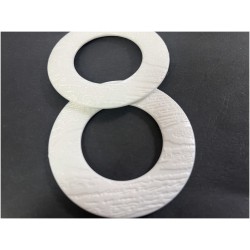 Anneau Blanc Marbré Plat Rond Couture Pour Maillots de Bains, Et Vetements