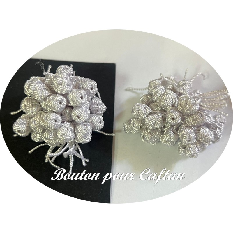 Bouton Pour Caftan et Jelabba Blanc A Coudre : Sublimez votre Style Traditionnel