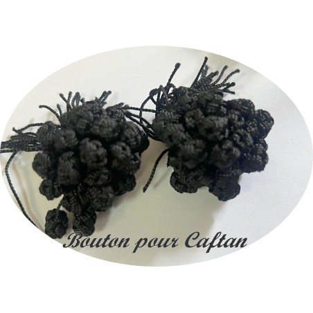 Bouton Pour Caftan et Jelabba Noir A Coudre : Sublimez votre Style Traditionnel