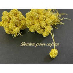 Bouton Pour Caftan et Jelabba En Doré or A Coudre : Sublimez votre Style Traditionnel