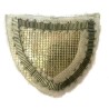 Motif, Applique, Patch, A Coudre en perle Kaki sur Résille.
