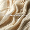 Plissé En Mousseline De Soie Ivoire Couture. - vendu au mètre. Pleated Ivory Chiffon Couture Fabric. - Sold by the meter.