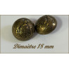 Bouton Demi-Boule Bronze Couture en Diamètre 18 mm