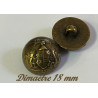 Bouton Demi-Boule Bronze Couture en Diamètre 18 mm