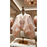 Mousseline Rose Foncé Pour La Couture.