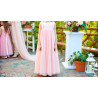 Mousseline Rose Foncé Pour La Couture.