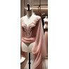 Mousseline Rose Foncé Pour La Couture.