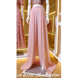 Mousseline Rose Foncé Pour La Couture.