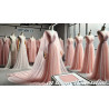 Mousseline Rose Foncé Pour La Couture.