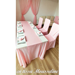 Mousseline Rose Foncé Pour La Couture.