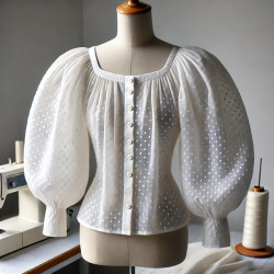 Plumetis Blanc Coton pour Vos Projets de Couture : Créations Élégantes