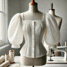Plumetis Blanc Coton pour Vos Projets de Couture : Créations Élégantes