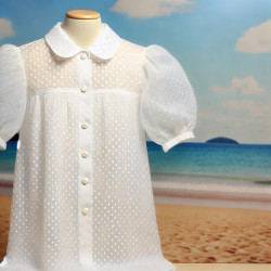Plumetis Blanc Coton pour Vos Projets de Couture : Créations Élégantes
