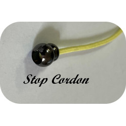 Bloc Cordon - stop cordon en noir métallique , Arrêts Stop Pour Cordon